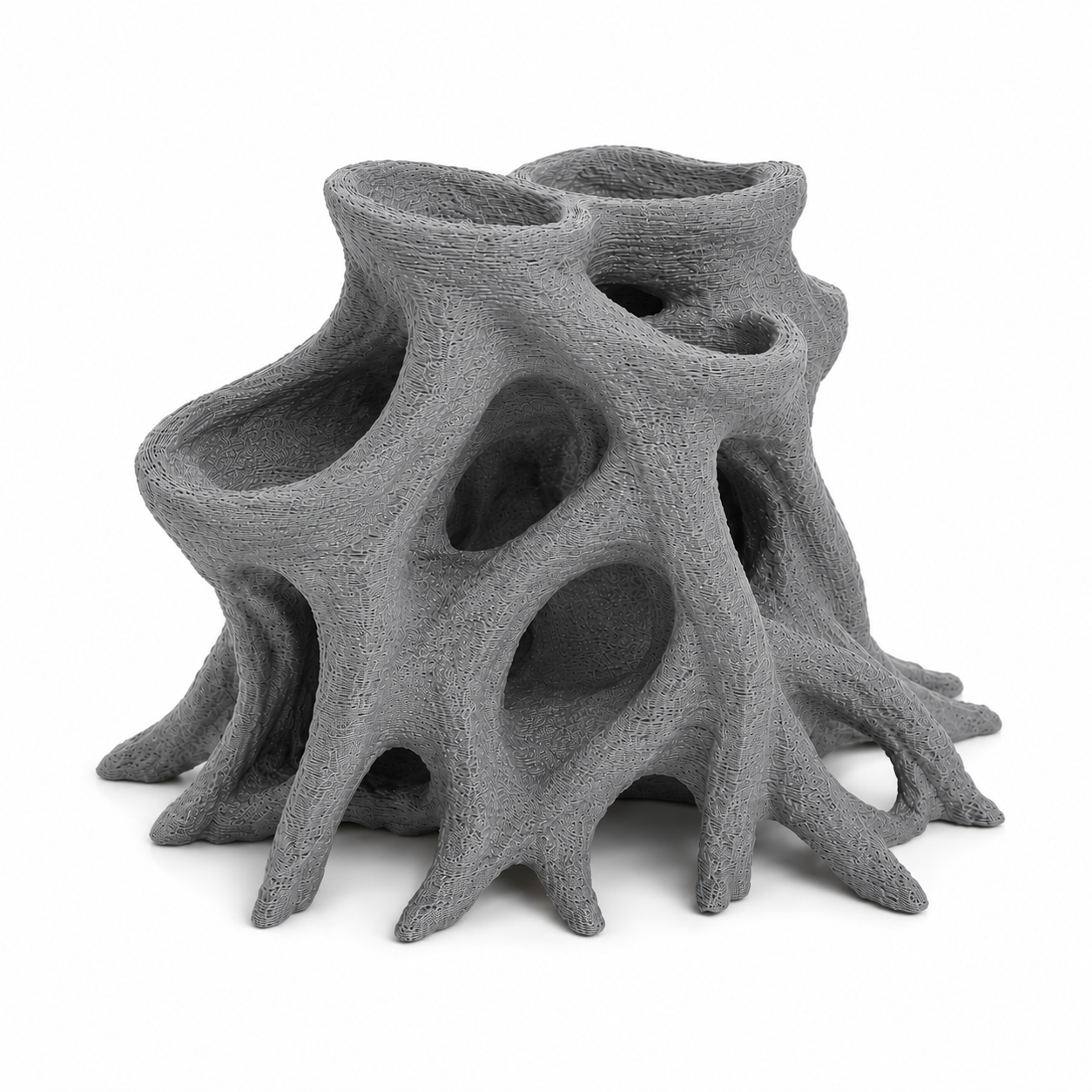 Root Cave Planter Aquarium Decor – Driftwood Style Fish Hideout with Plant Holder | Shrimp Cave | Aquascape Centerpiece