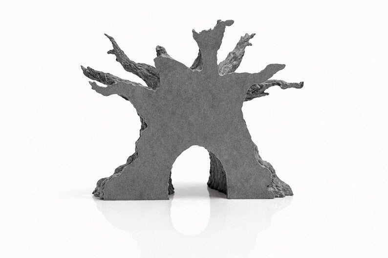 Haunted Tree Stump Aquarium Decor – Nano Forest Aquascape Centerpiece
