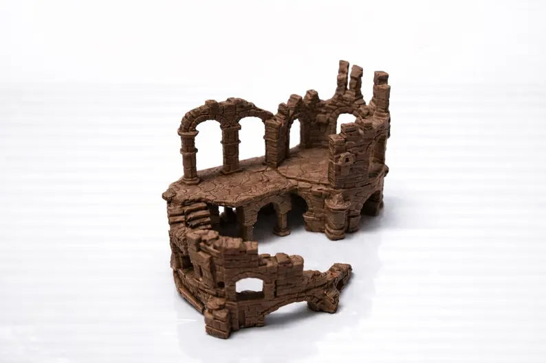 Nano Aquarium Ruins – 30L Castle Aquascape Centerpiece