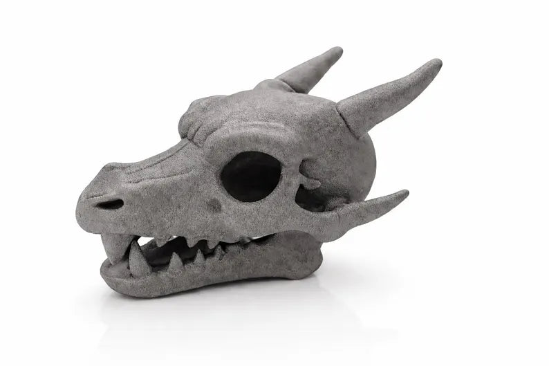 Charizard Skull Aquarium Cave XL & XXL – Giant Dragon Fish Hideout | Fantasy Aquascape Centerpiece for Large Tanks