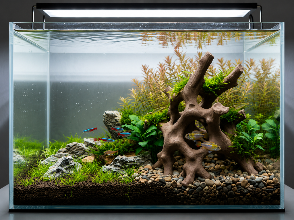 Mangrove Duo Roots | 3D Printed Aquarium Driftwood | Modular Aquascape Hardscape | Fish & Shrimp Shelter