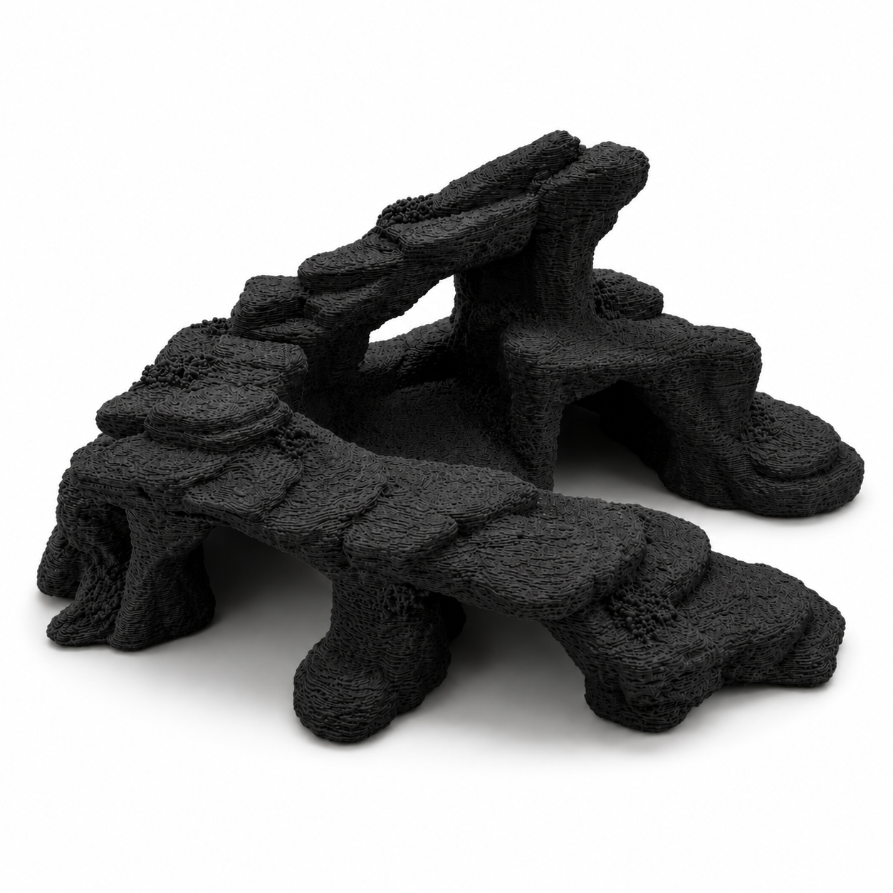 Stone Plateau Aquariumgrotten – Rotsstructuur met Meerdere Niveaus voor Aquascaping