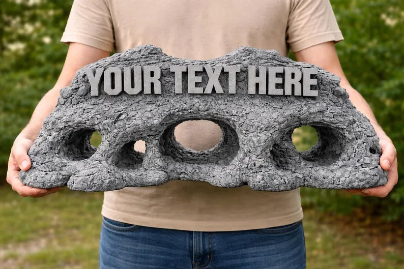 Custom Aquarium Decor XL & XXL – Personalized Rock Cave Centerpiece for Large Aquariums & Aquascapes