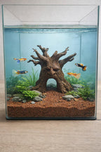 Haunted Tree Stump Aquarium Decor – Nano Forest Aquascape Centerpiece