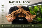 XXL Aquarium Arch Driftwood Decor 50cm / 70cm – Giant Woven Root Aquascape Structure for Large Aquariums