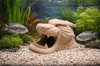 Dragon Head Aquarium Cave – Fantasy Fish Hideout | Shrimp & Catfish Shelter | Aquascape Rock Cave