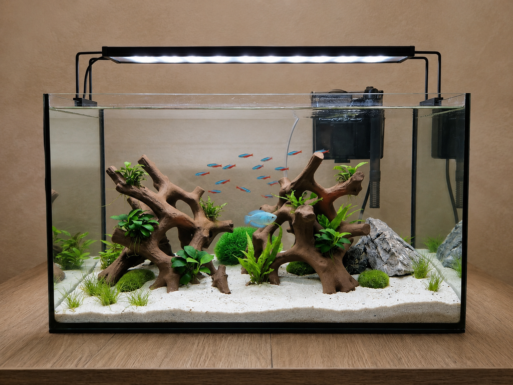 Mangrove Duo Roots | 3D Printed Aquarium Driftwood | Modular Aquascape Hardscape | Fish & Shrimp Shelter