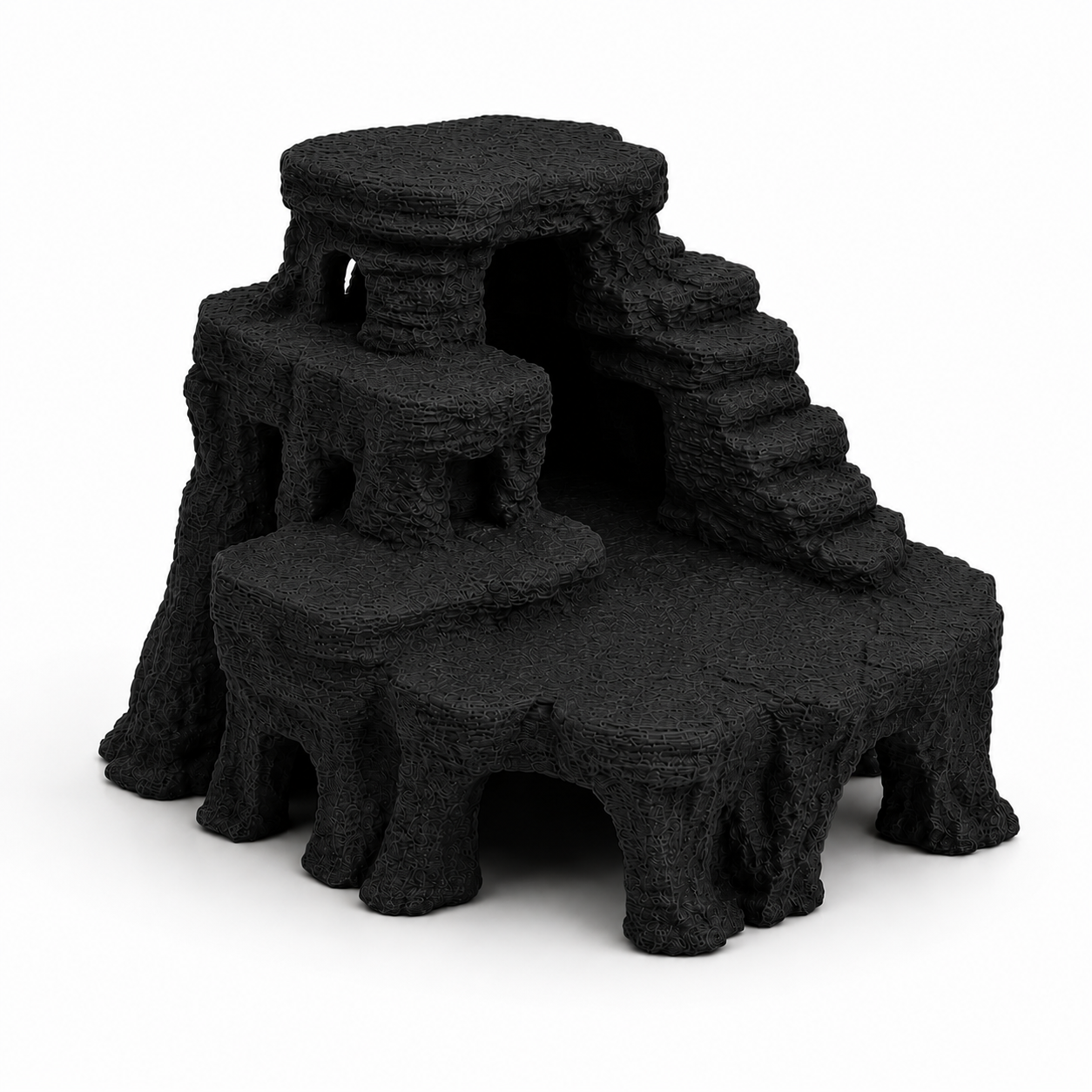 Mesa Canyon Aquarium Cave – Desert Rock Formation for Fish & Shrimp | Aquascape Centerpiece | Natural Aquarium Decor