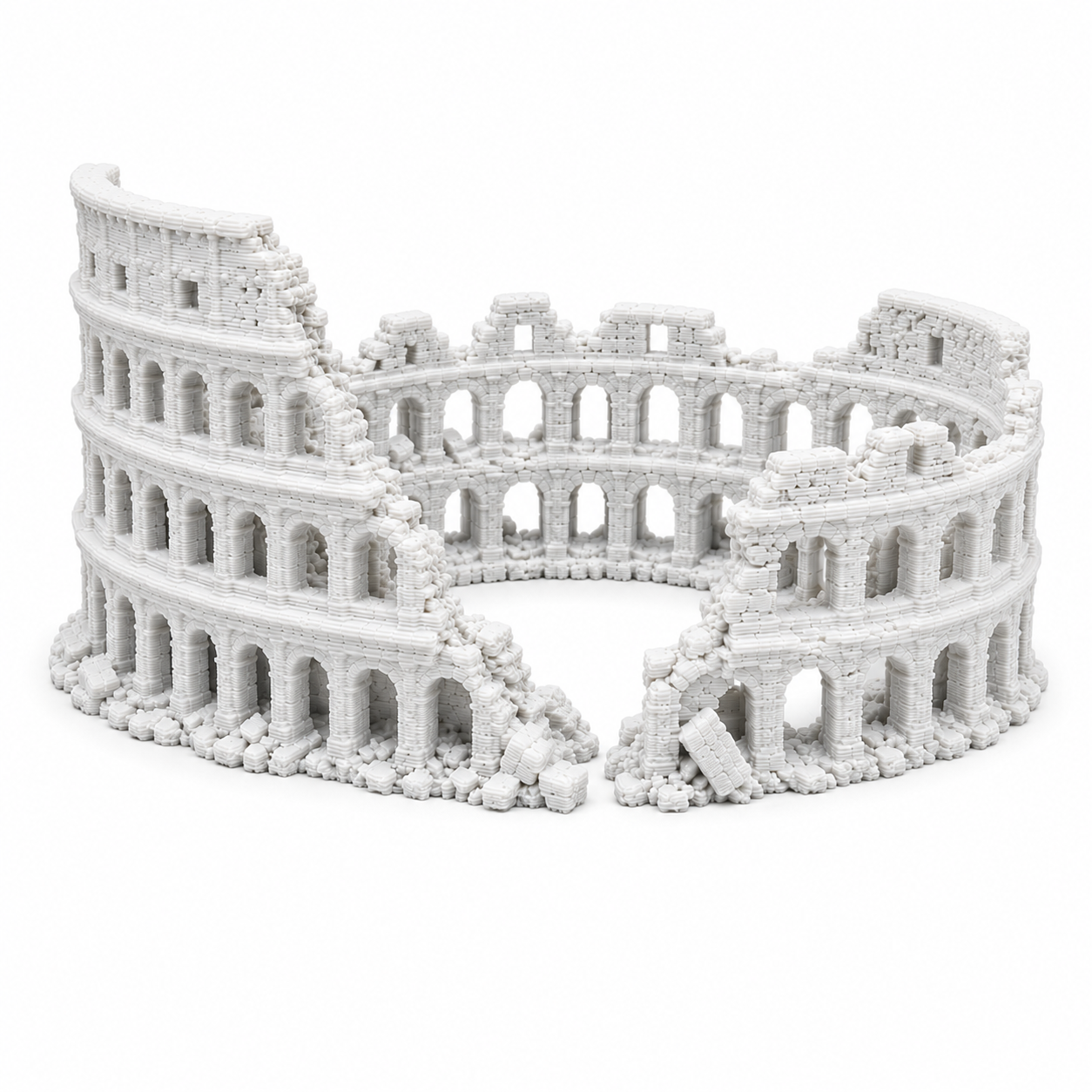 XL & XXL Colosseum Aquarium Decor – Giant Roman Ruins Aquascape Centerpiece for Large Fish Tanks