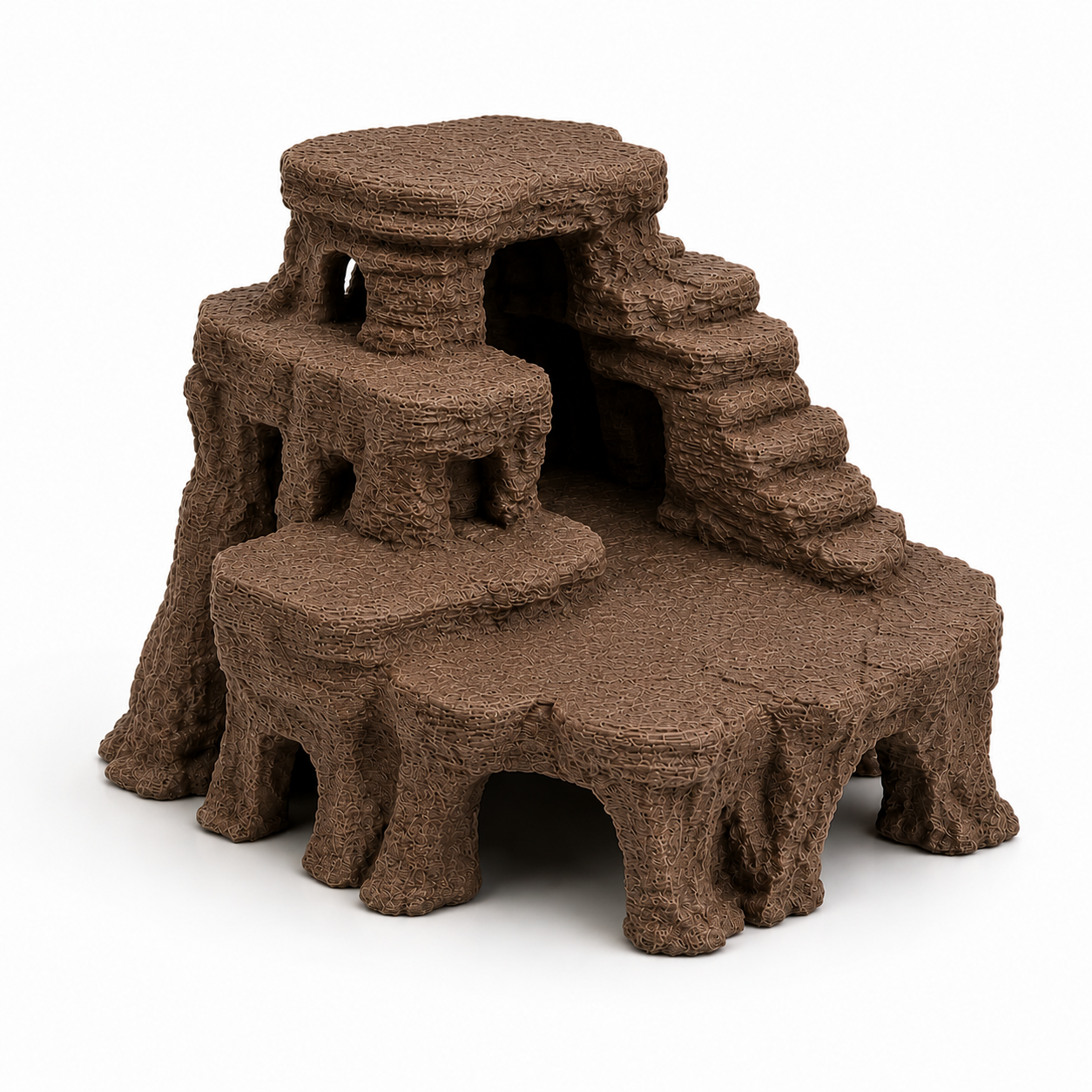 Mesa Canyon Aquarium Cave – Desert Rock Formation for Fish & Shrimp | Aquascape Centerpiece | Natural Aquarium Decor