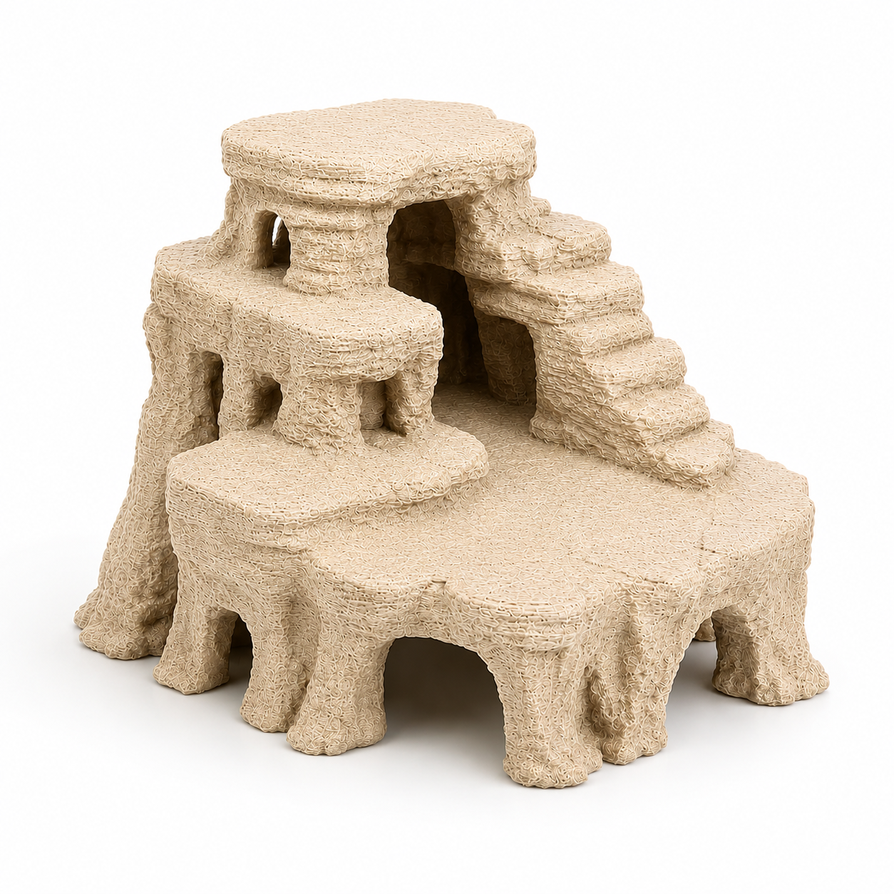 Mesa Canyon Aquarium Cave – Desert Rock Formation for Fish & Shrimp | Aquascape Centerpiece | Natural Aquarium Decor