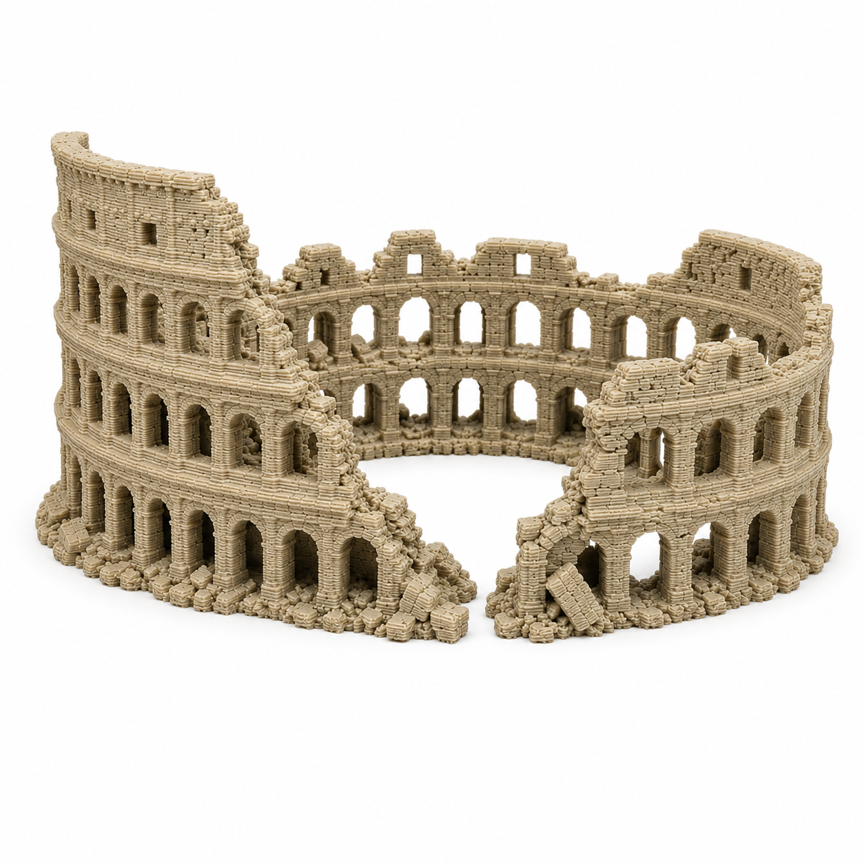 XL & XXL Colosseum Aquarium Decor – Giant Roman Ruins Aquascape Centerpiece for Large Fish Tanks