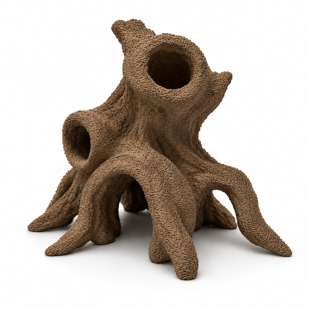 Driftwood Root Aquarium Cave – Natural Mangrove Style Fish Hideout
