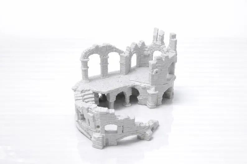 Nano Aquarium Ruins – 30L Castle Aquascape Centerpiece