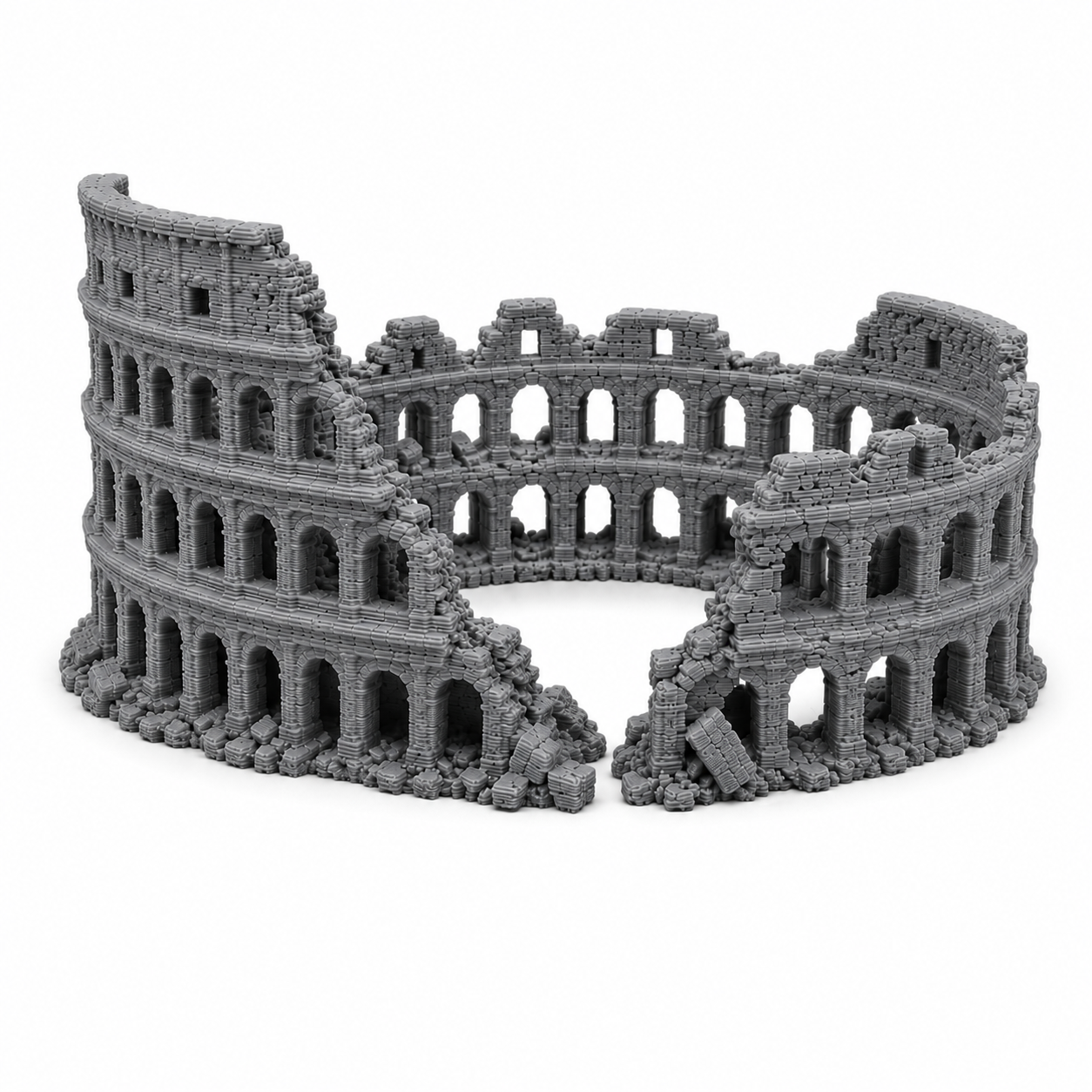 XL & XXL Colosseum Aquarium Decor – Giant Roman Ruins Aquascape Centerpiece for Large Fish Tanks