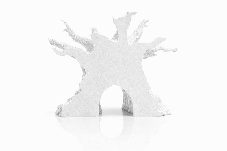 Haunted Tree Stump Aquarium Decor – Nano Forest Aquascape Centerpiece