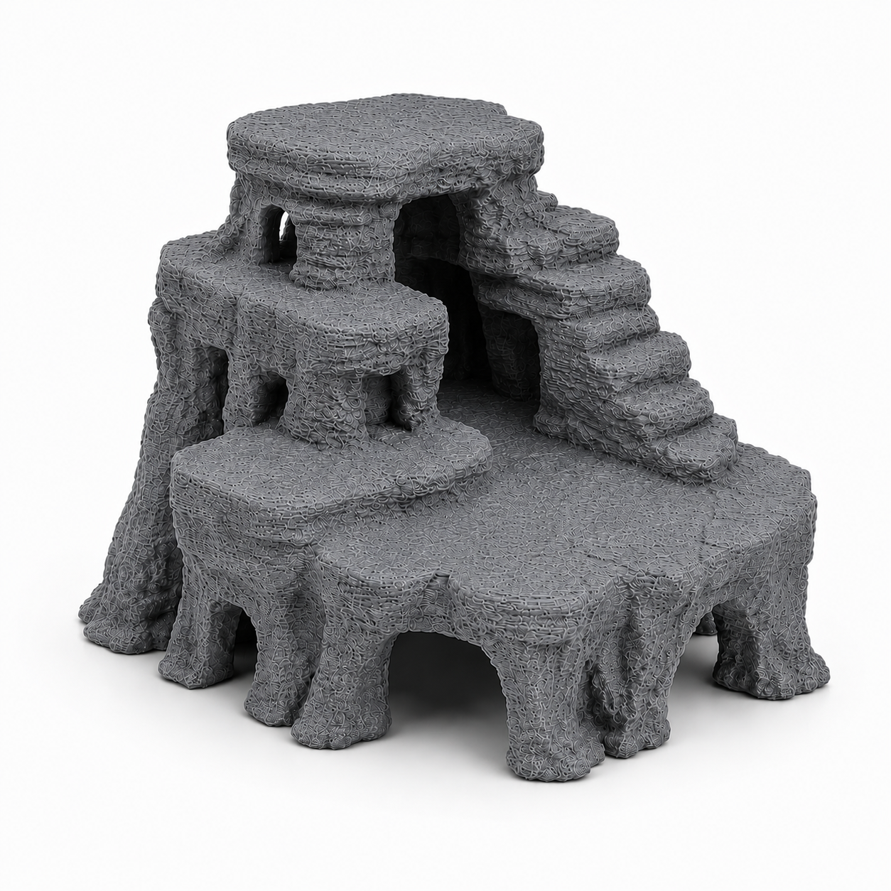 Mesa Canyon Aquarium Cave – Desert Rock Formation for Fish & Shrimp | Aquascape Centerpiece | Natural Aquarium Decor