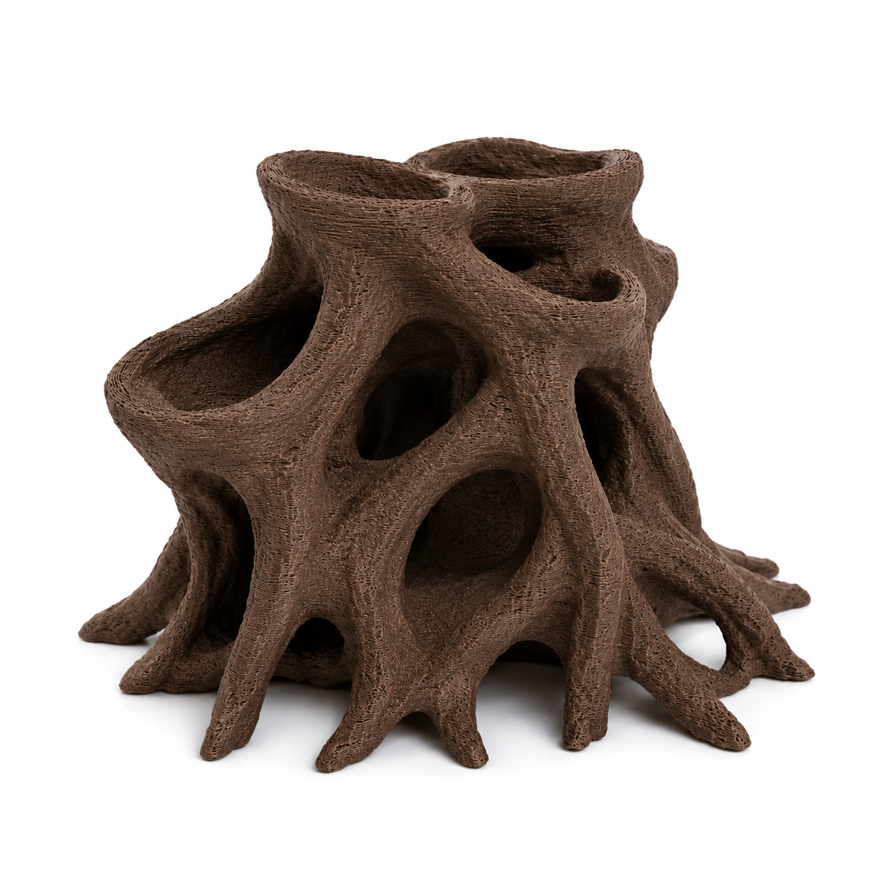 Root Cave Planter Aquarium Decor – Driftwood Style Fish Hideout with Plant Holder | Shrimp Cave | Aquascape Centerpiece