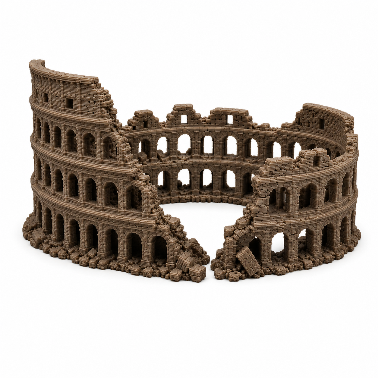 XL & XXL Colosseum Aquarium Decor – Giant Roman Ruins Aquascape Centerpiece for Large Fish Tanks