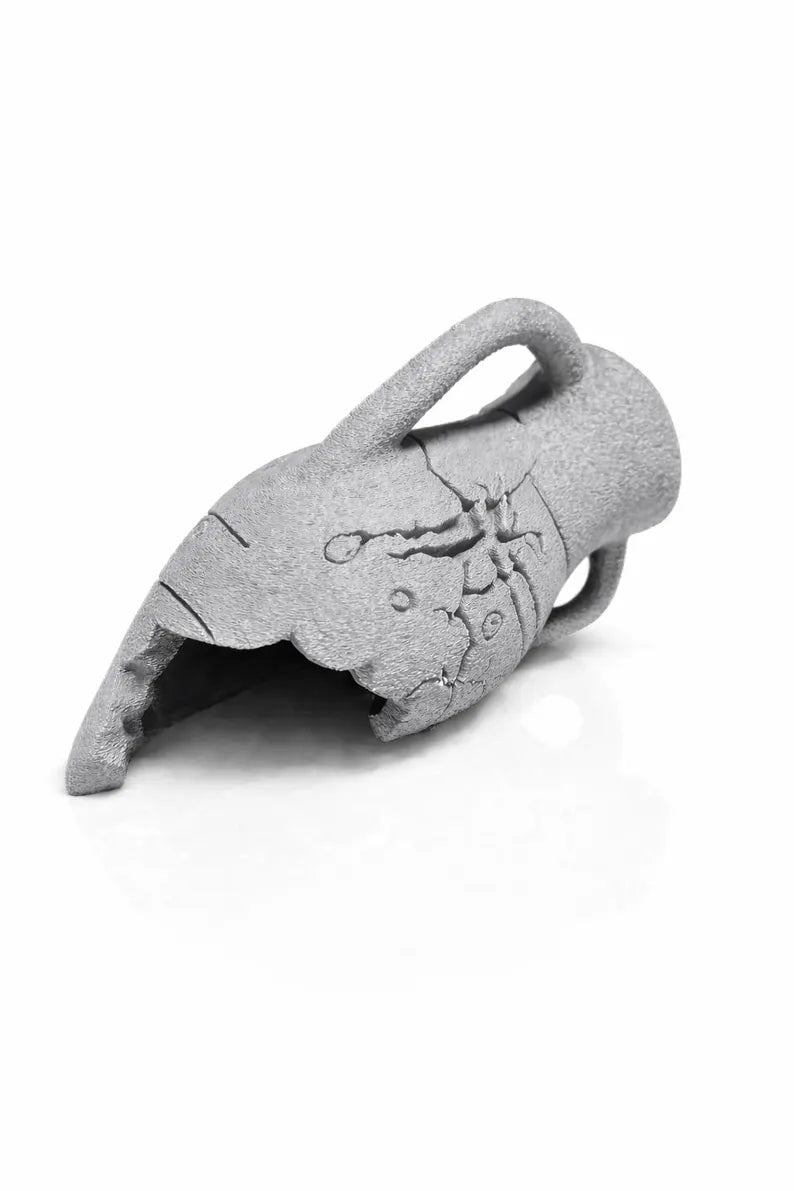 Ancient Amphora Aquarium Cave – Broken Vase Fish Hideout | Betta & Shrimp Shelter | Ruins Aquascape Decor