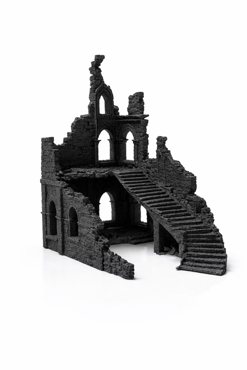 Ancient Ruins Aquarium Decor – Fantasy Temple Cave & Aquascape Structure
