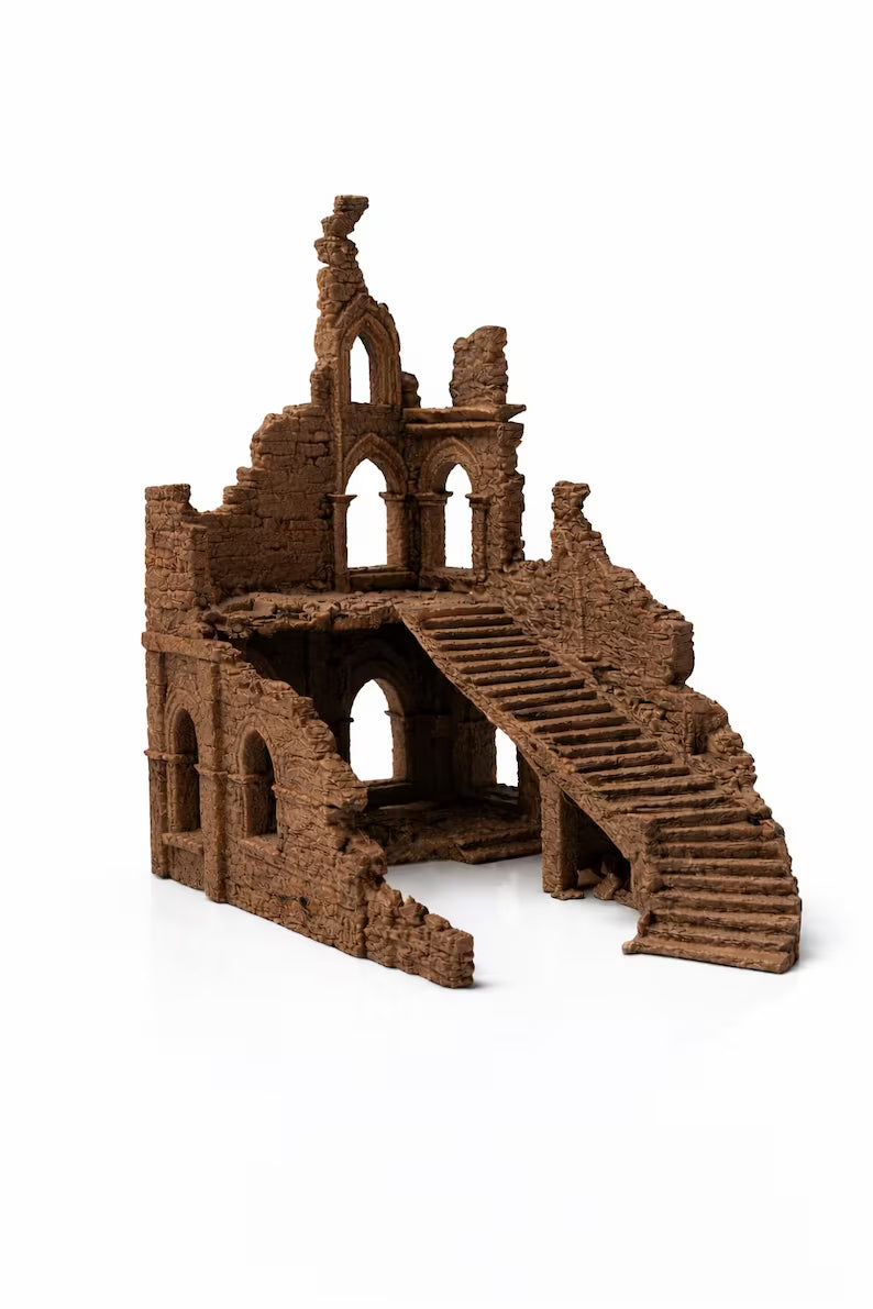 Ancient Ruins Aquarium Decor – Fantasy Temple Cave & Aquascape Structure