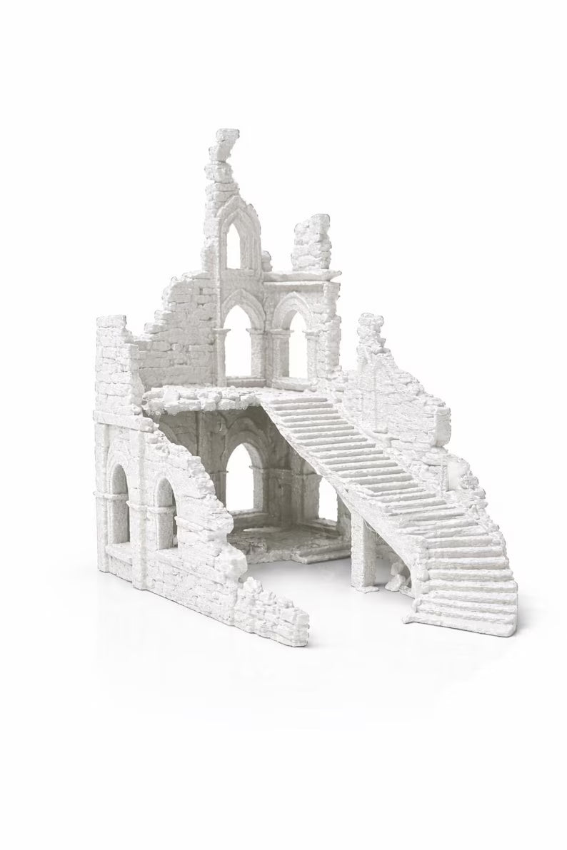 Ancient Ruins Aquarium Decor – Fantasy Temple Cave & Aquascape Structure