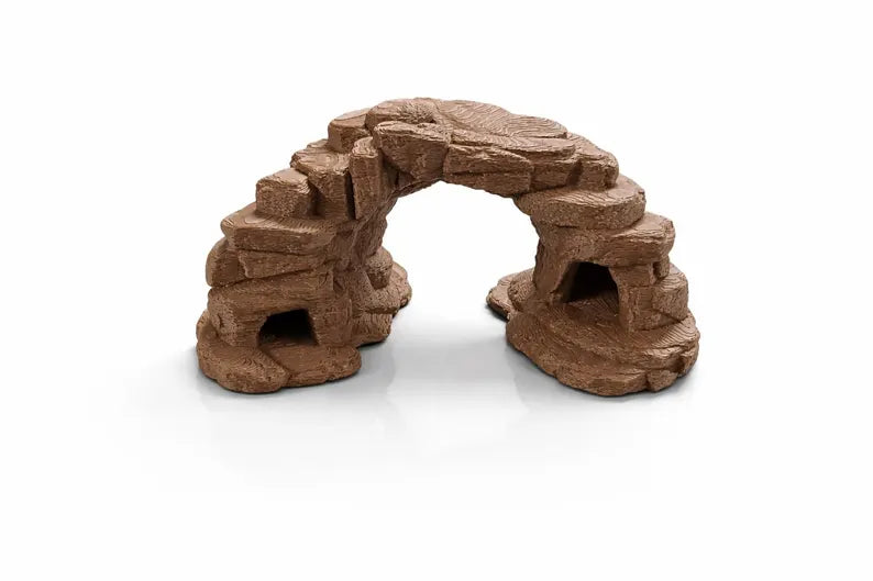 Canyon Arch Aquarium Cave – Sandstone Rock Swim-Through Structure