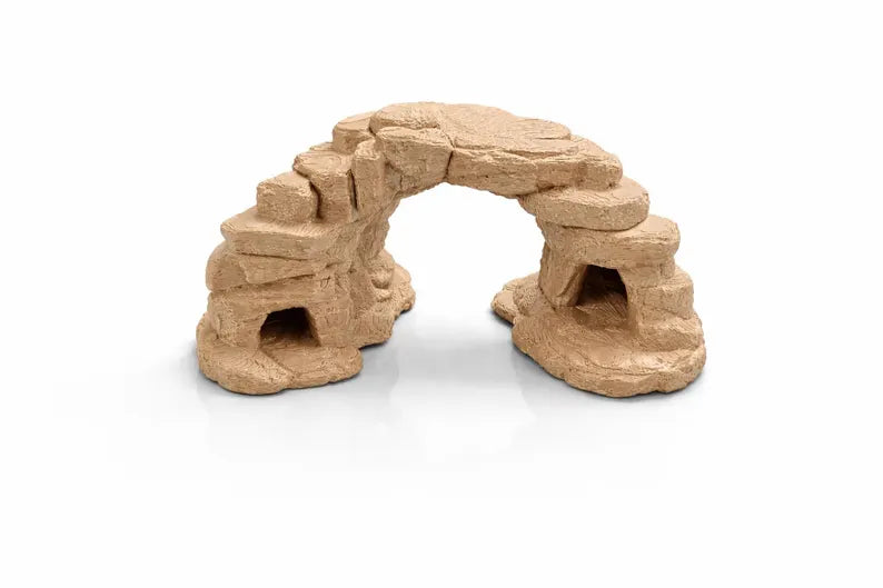 Canyon Arch Aquarium Cave – Sandstone Rock Swim-Through Structure