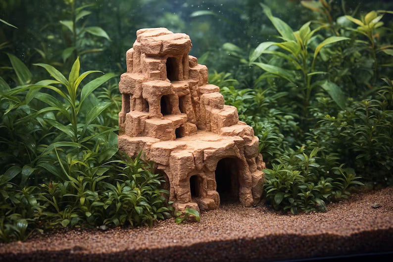 Desert Cave Two – Multi-Level Aquarium Structure with Platforms
