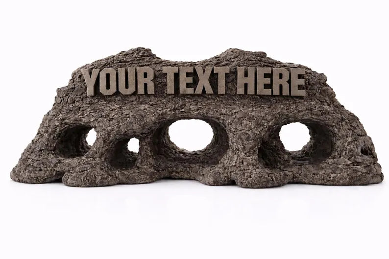 Custom Aquarium Decor XL & XXL – Personalized Rock Cave Centerpiece for Large Aquariums & Aquascapes