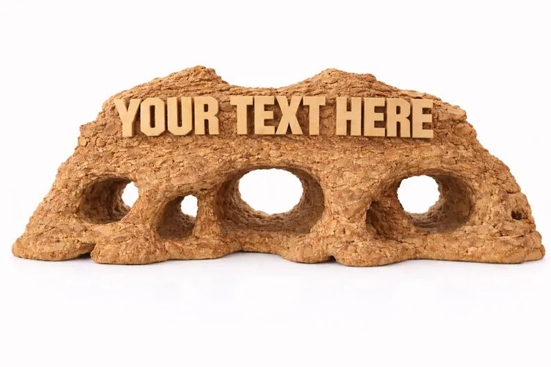 Custom Aquarium Decor XL & XXL – Personalized Rock Cave Centerpiece for Large Aquariums & Aquascapes