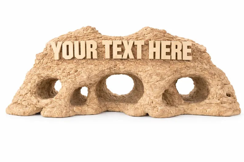 Custom Aquarium Decor XL & XXL – Personalized Rock Cave Centerpiece for Large Aquariums & Aquascapes