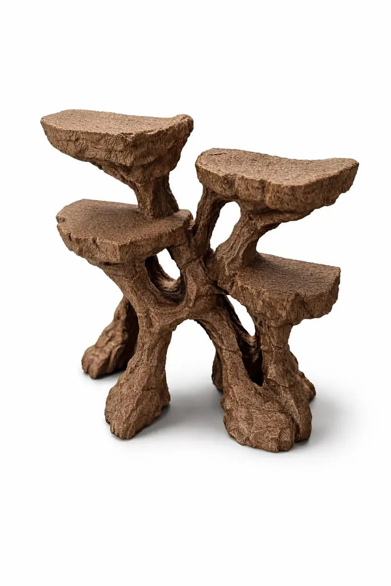 3D Aquarium Wood Background – Driftwood Plateau for Aquascaping