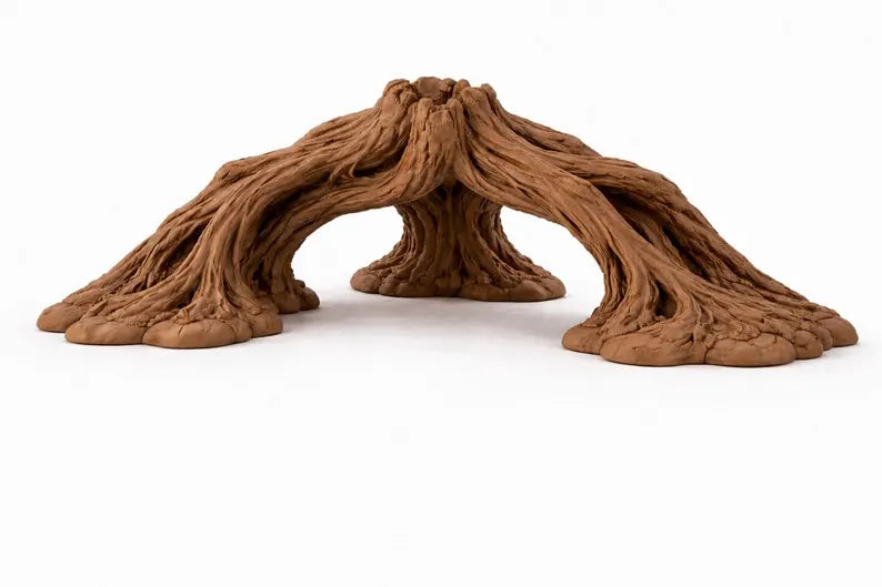 XXL Aquarium Arch Driftwood Decor 50cm / 70cm – Giant Woven Root Aquascape Structure for Large Aquariums