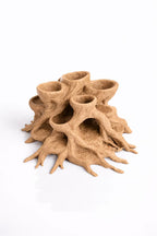 Root Cave Aquarium Planter – Natural Wood Style Hideout with Plant Cups