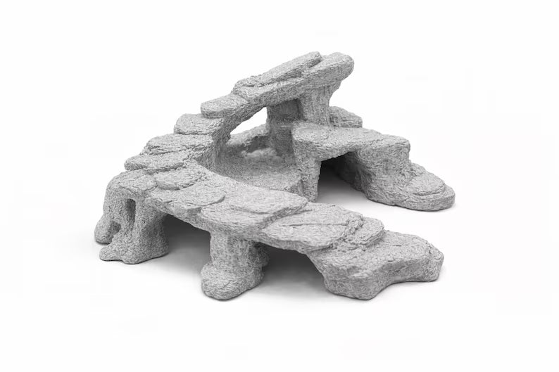 Stone Plateau Aquarium Caves – Multi-Level Rock Structure for Aquascaping