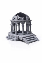 Sunken Temple Aquarium Ruins – Pavilion Cave & Feeding Bowl