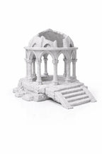 Sunken Temple Aquarium Ruins – Pavilion Cave & Feeding Bowl