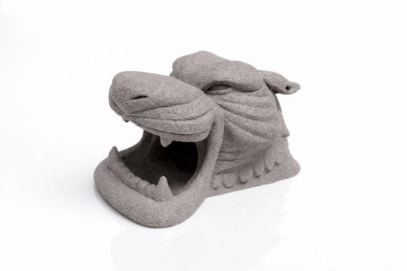 Dragon Head Aquarium Cave – Fantasy Fish Hideout | Shrimp & Catfish Shelter | Aquascape Rock Cave