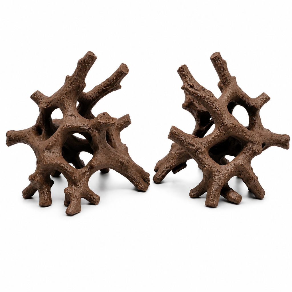 Mangrove Duo Roots | 3D Printed Aquarium Driftwood | Modular Aquascape Hardscape | Fish & Shrimp Shelter
