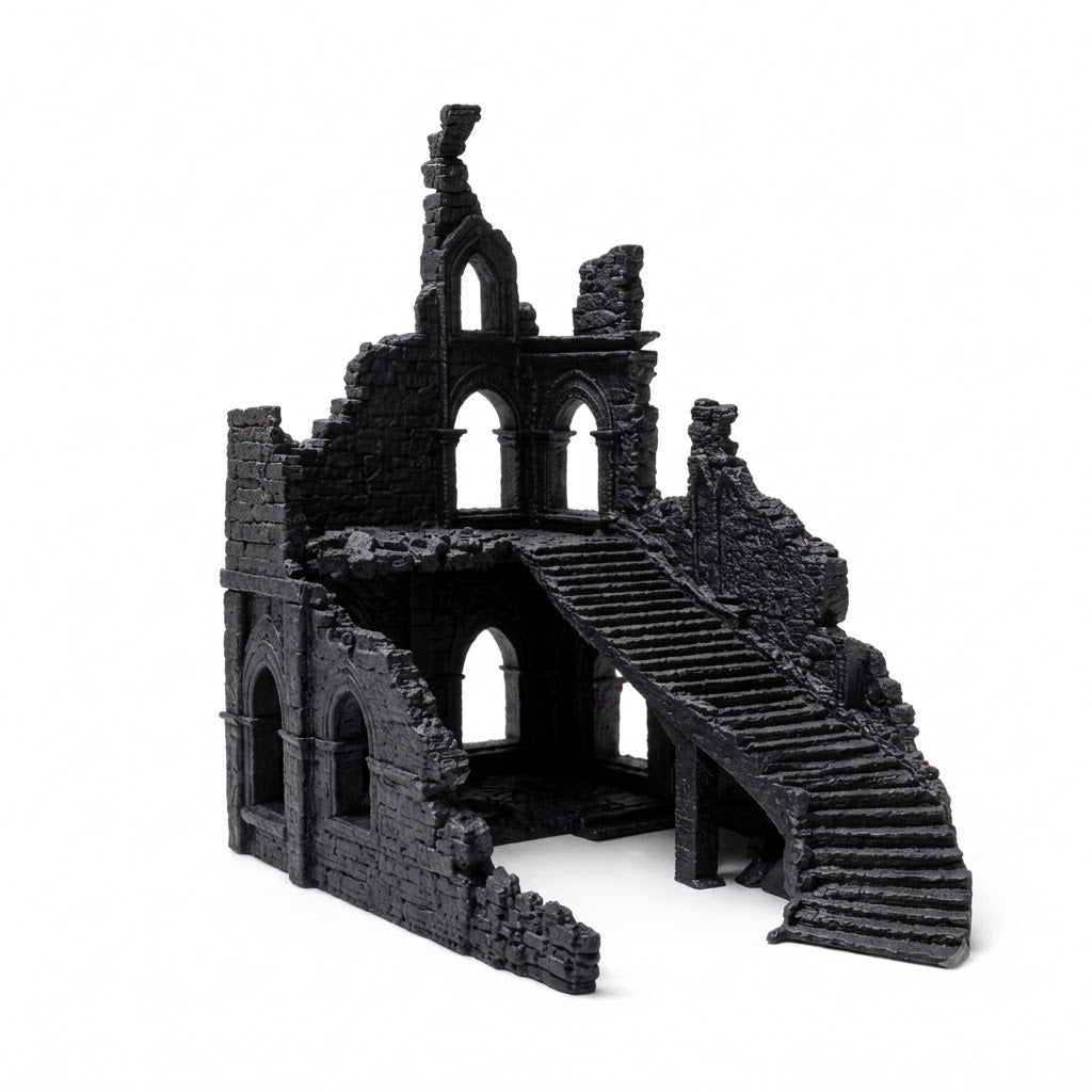 Ancient Ruins Aquarium Decor – Fantasy Temple Cave & Aquascape Structure