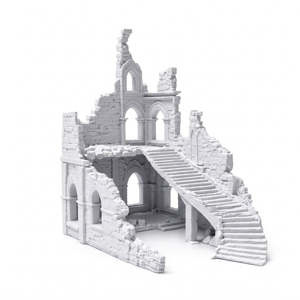 Ancient Ruins Aquarium Decor – Fantasy Temple Cave & Aquascape Structure