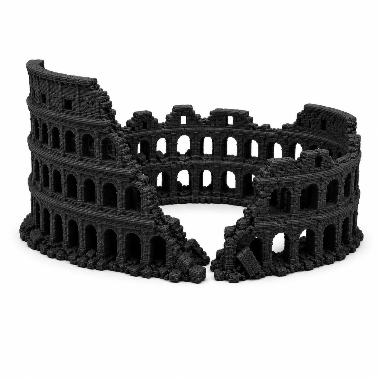 XL & XXL Colosseum Aquarium Decor – Giant Roman Ruins Aquascape Centerpiece for Large Fish Tanks