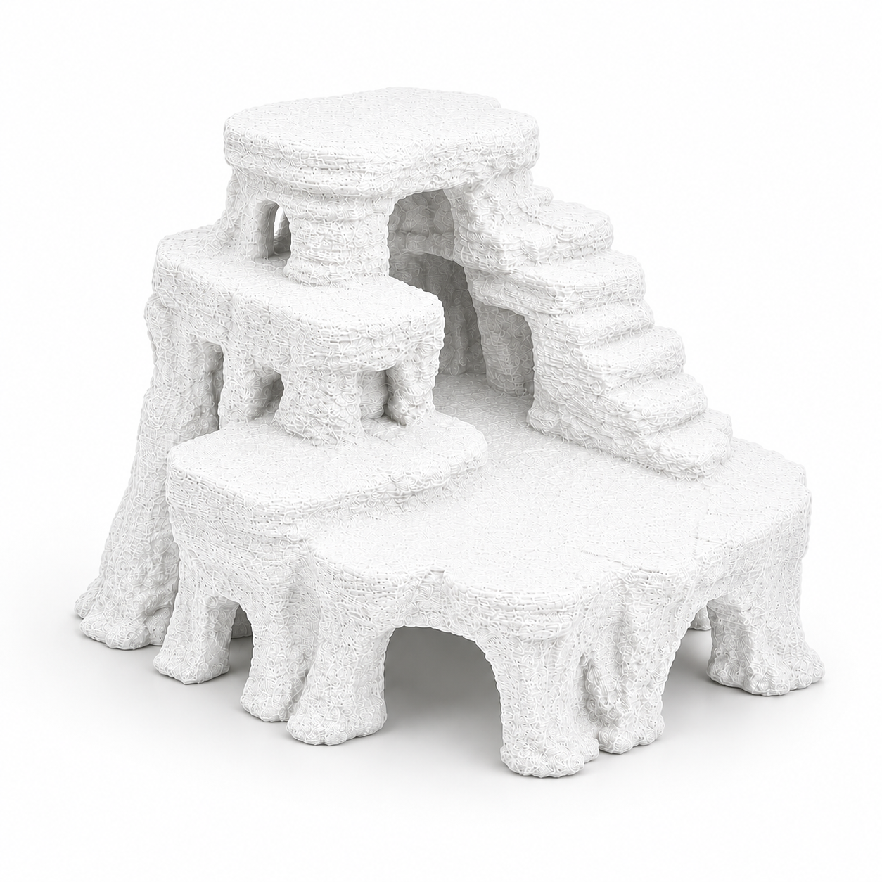 Mesa Canyon Aquarium Cave – Desert Rock Formation for Fish & Shrimp | Aquascape Centerpiece | Natural Aquarium Decor
