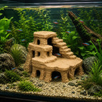 Mesa Canyon Aquarium Cave – Desert Rock Formation for Fish & Shrimp | Aquascape Centerpiece | Natural Aquarium Decor